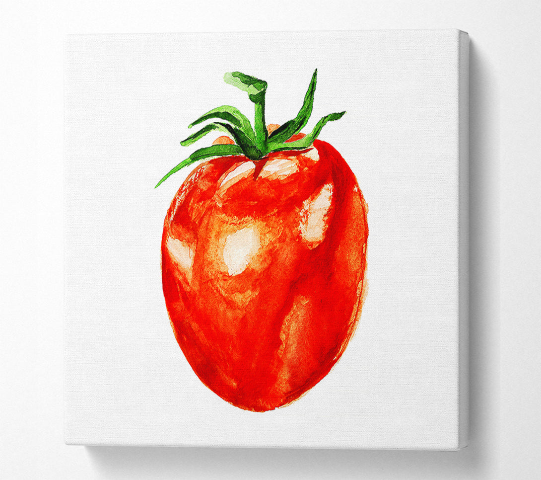  A Canvas Print of Single Tomato Canvas Wall Art