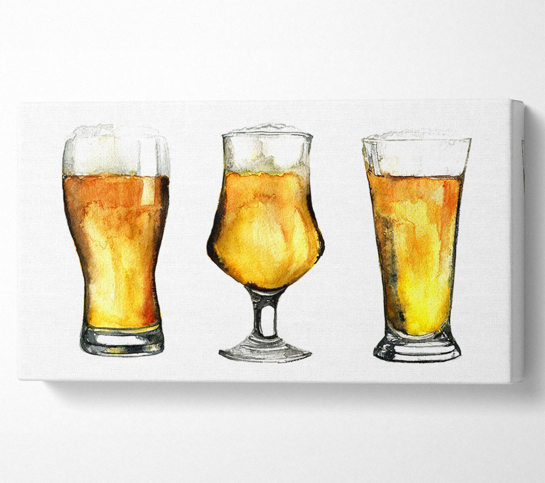  A Canvas Print of Beer Time 2 Canvas Print