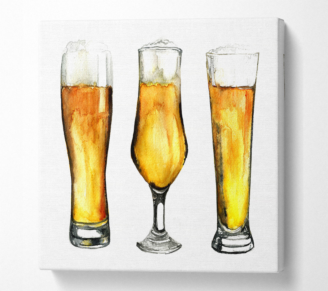  A Canvas Print of Beer Time 2 Canvas Print