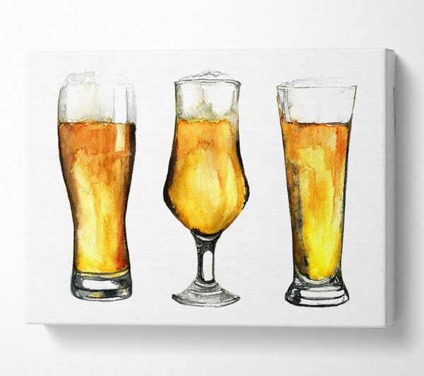  A Canvas Print of Beer Time 2 Canvas Print