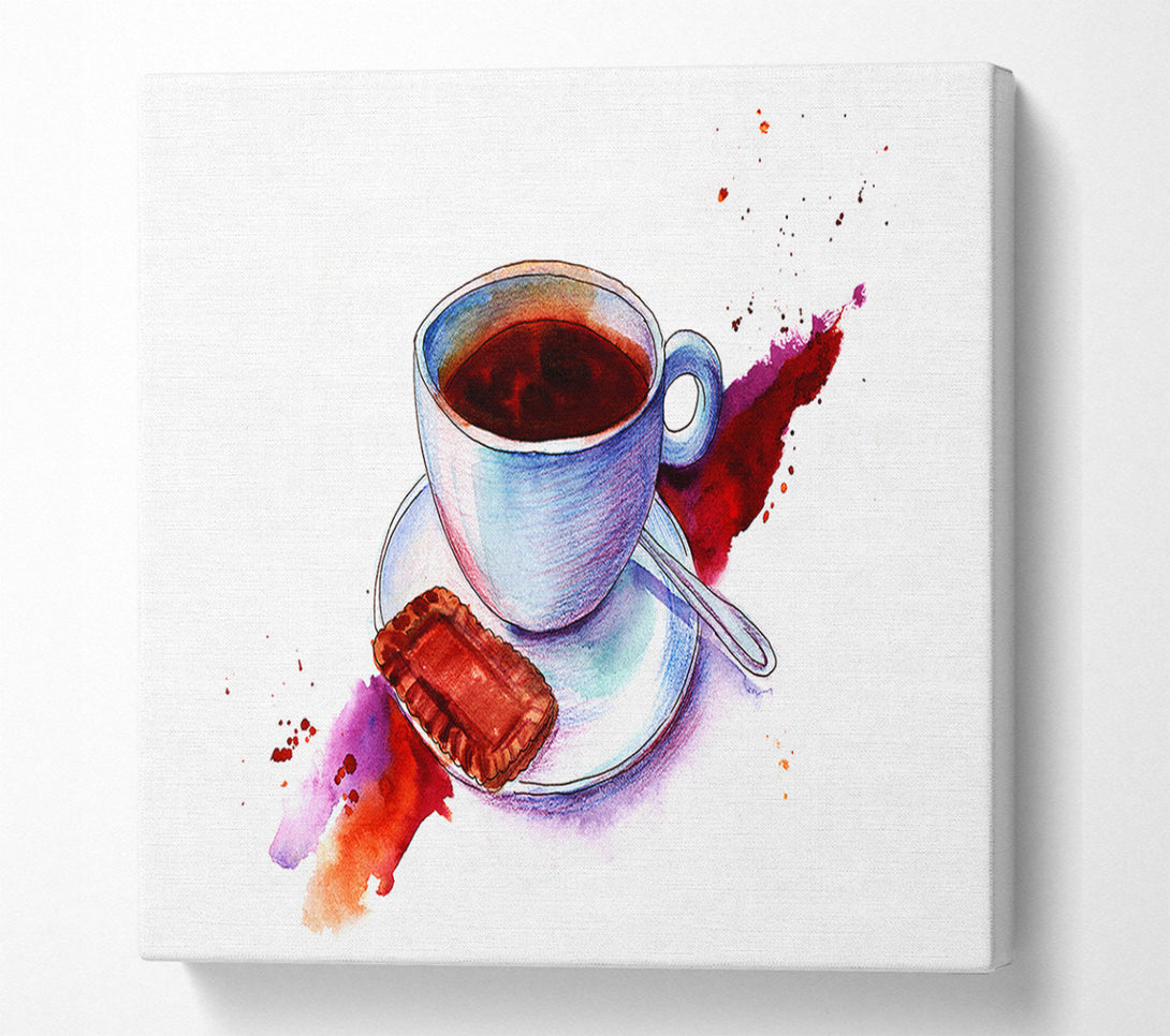 A Canvas Print of Tea And Biscuits Canvas Wall Art