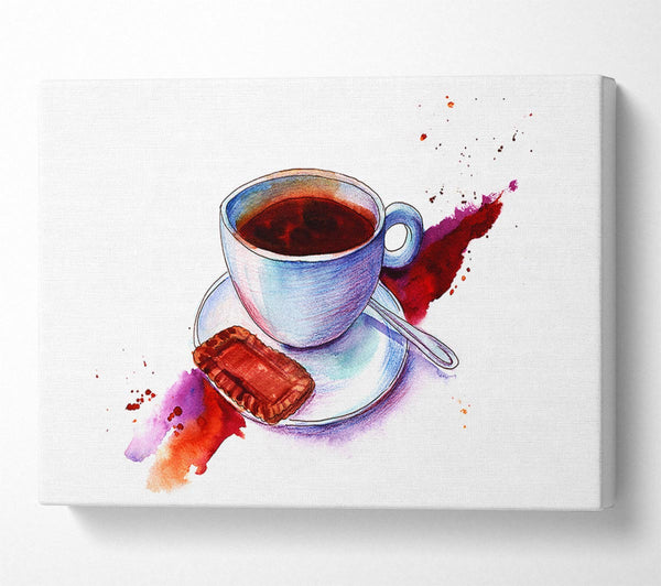  A Canvas Print of Tea And Biscuits Canvas Wall Art