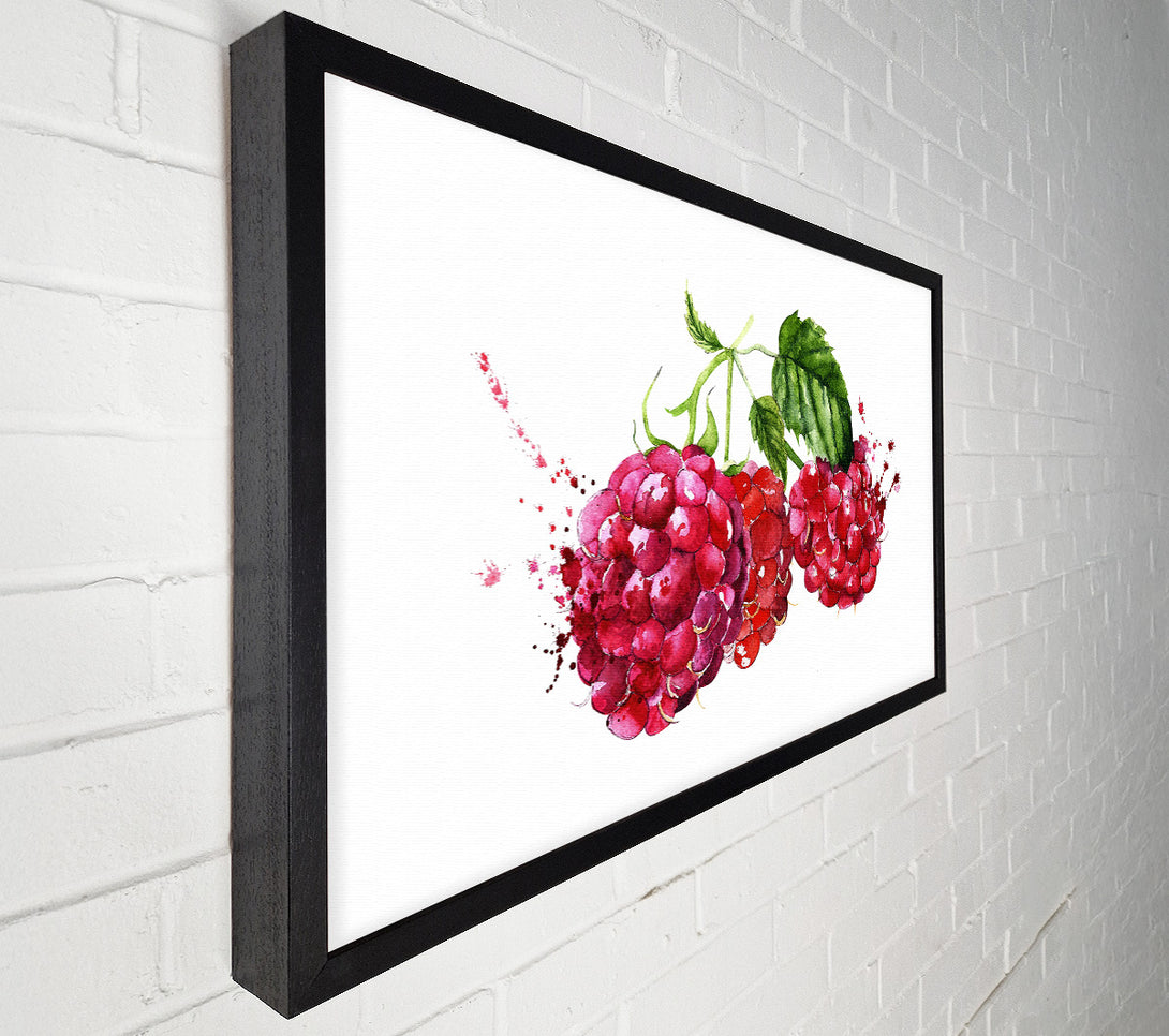  A Canvas Print of Raspberry Trio Canvas Wall Art