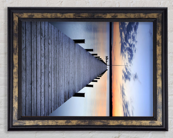 At The End Of The Pier Framed Print