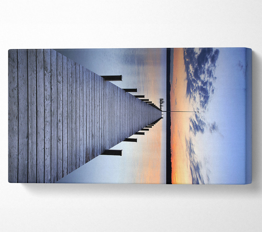  A Canvas Print of At The End Of The Pier Canvas Art