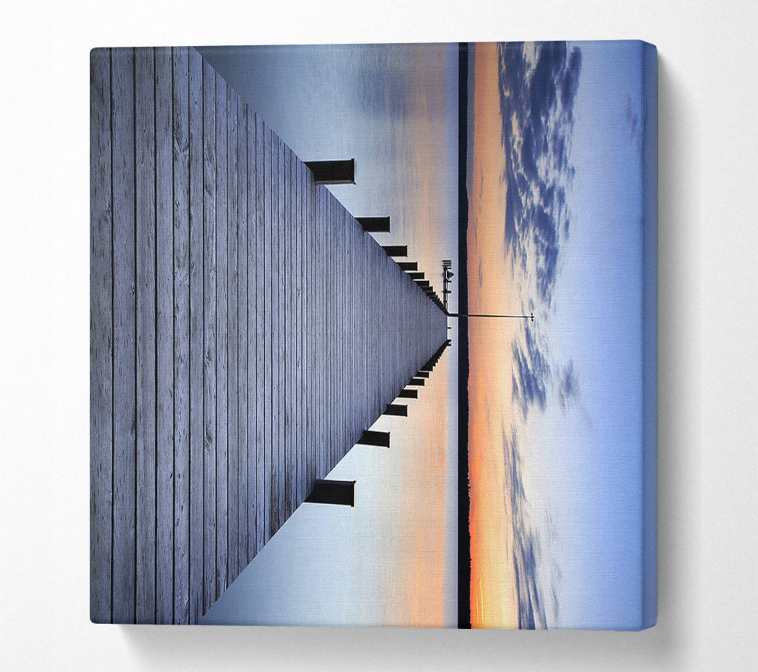  A Canvas Print of At The End Of The Pier Canvas Art