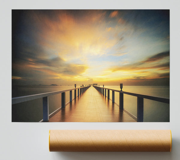 Golden Sunset Poster