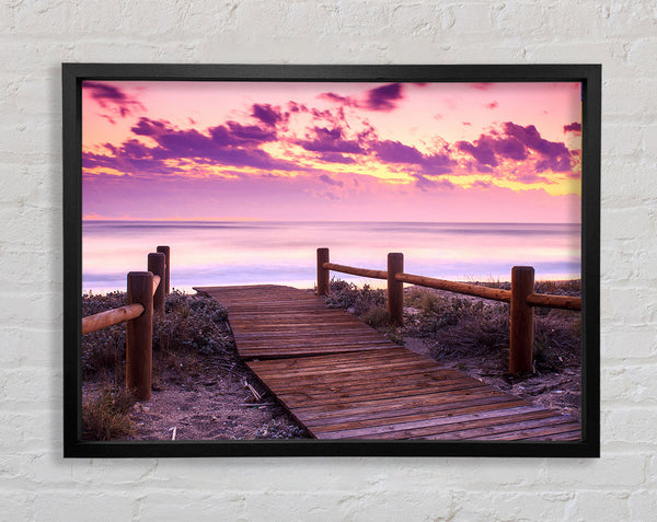 Purple Stillness Framed Print