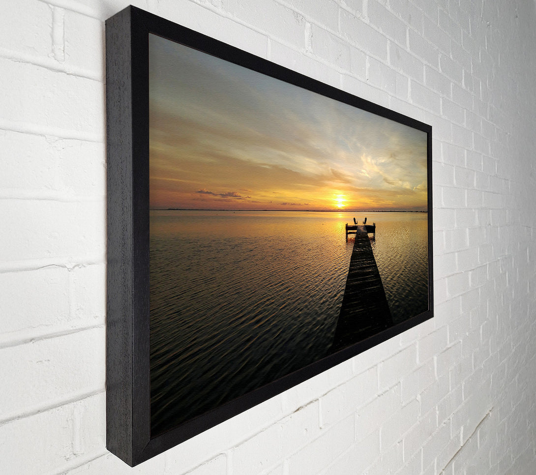 A Canvas Print of Sunset Waters 1 Canvas Print