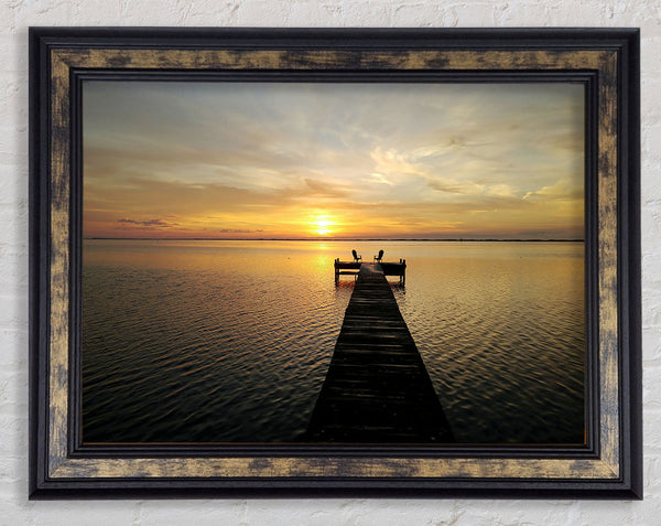 Sunset Waters 1 Framed Print