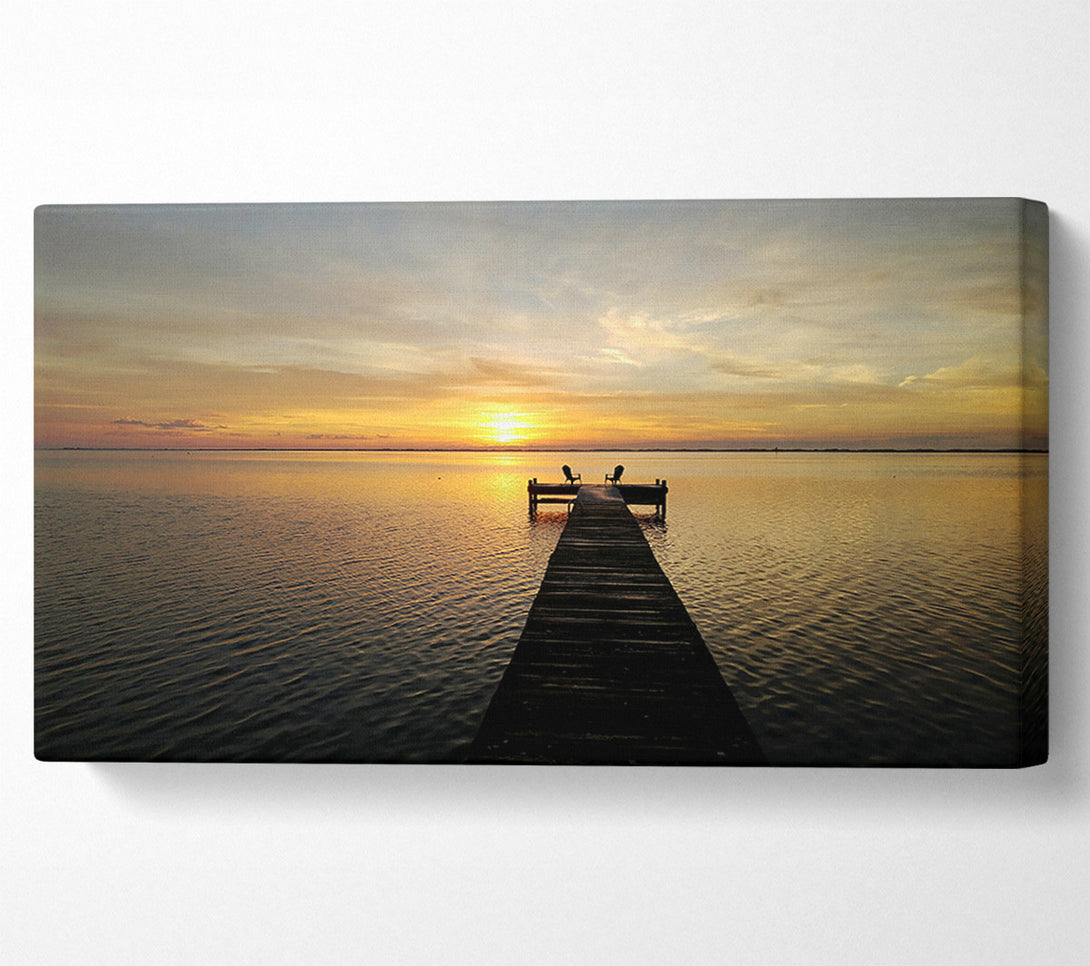  A Canvas Print of Sunset Waters 1 Canvas Print