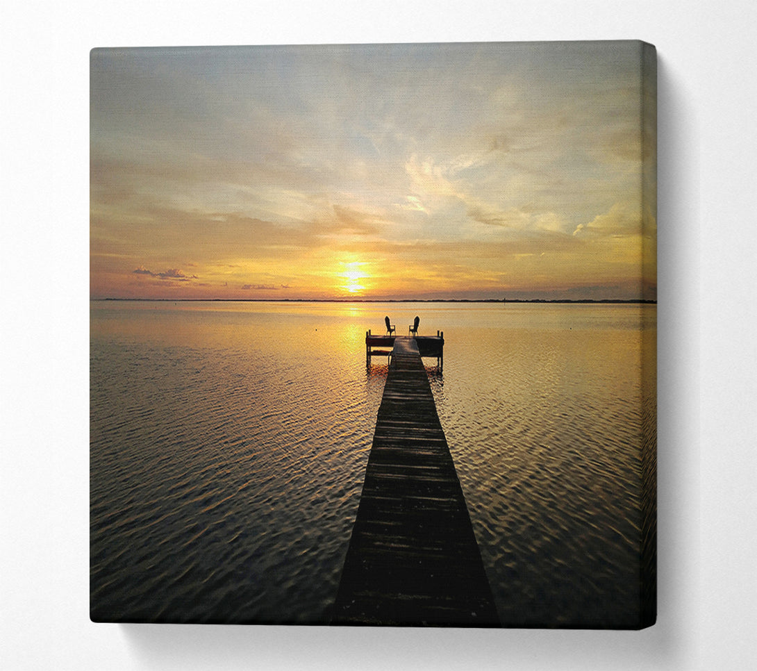  A Canvas Print of Sunset Waters 1 Canvas Print