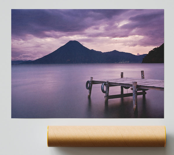 Purple Mountain Stillness Giclee Print