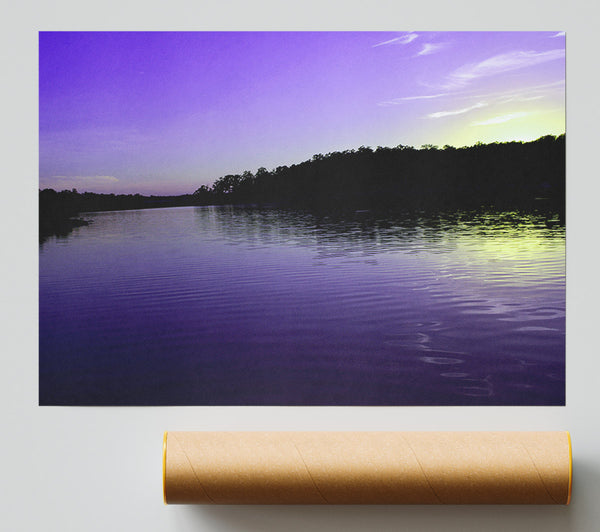 Purple Ripples Poster