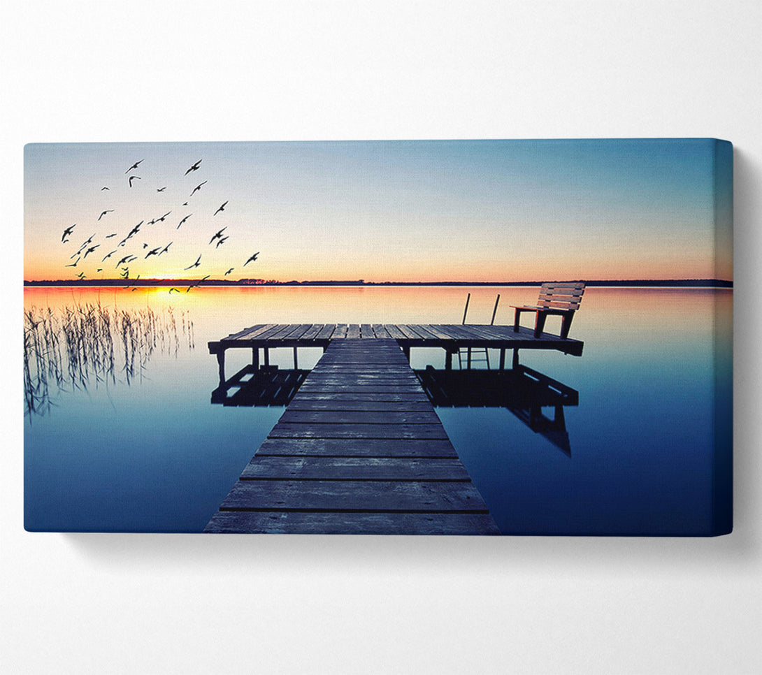  A Canvas Print of Birds In Flight Canvas Print