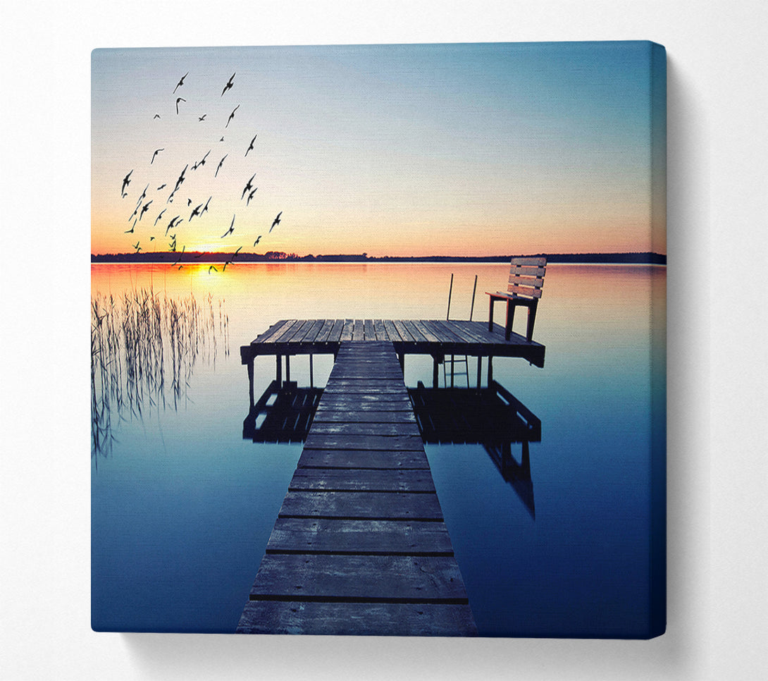 A Canvas Print of Birds In Flight Canvas Print