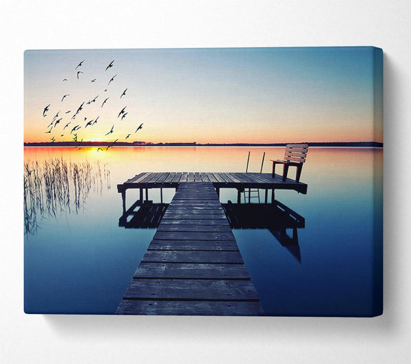  A Canvas Print of Birds In Flight Canvas Print