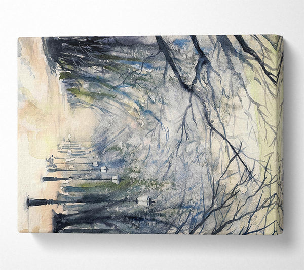 A Canvas Print of Tree Canopy Walk Canvas Art