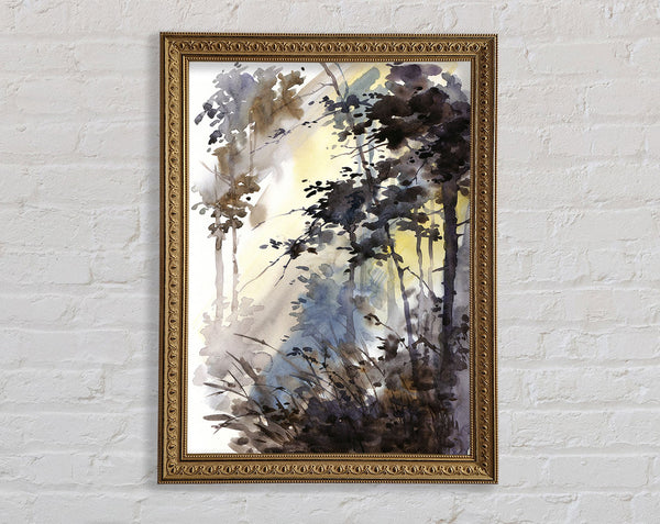 Chocolate Woodland Framed Print