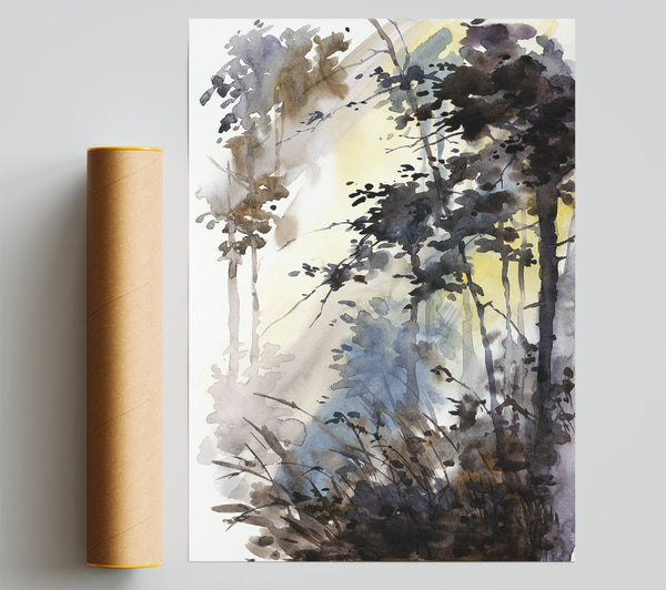Chocolate Woodland Giclee Print