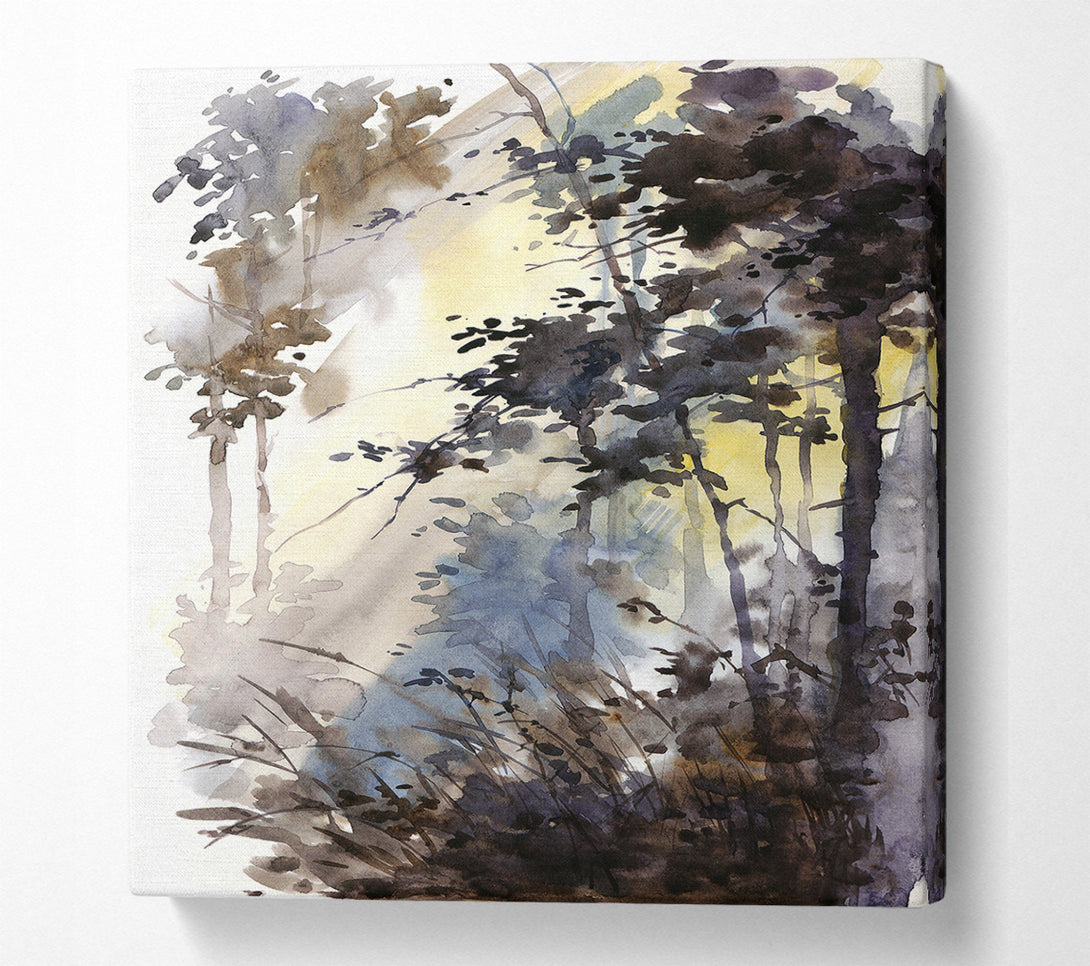  A Canvas Print of Chocolate Woodland Canvas Wall Art