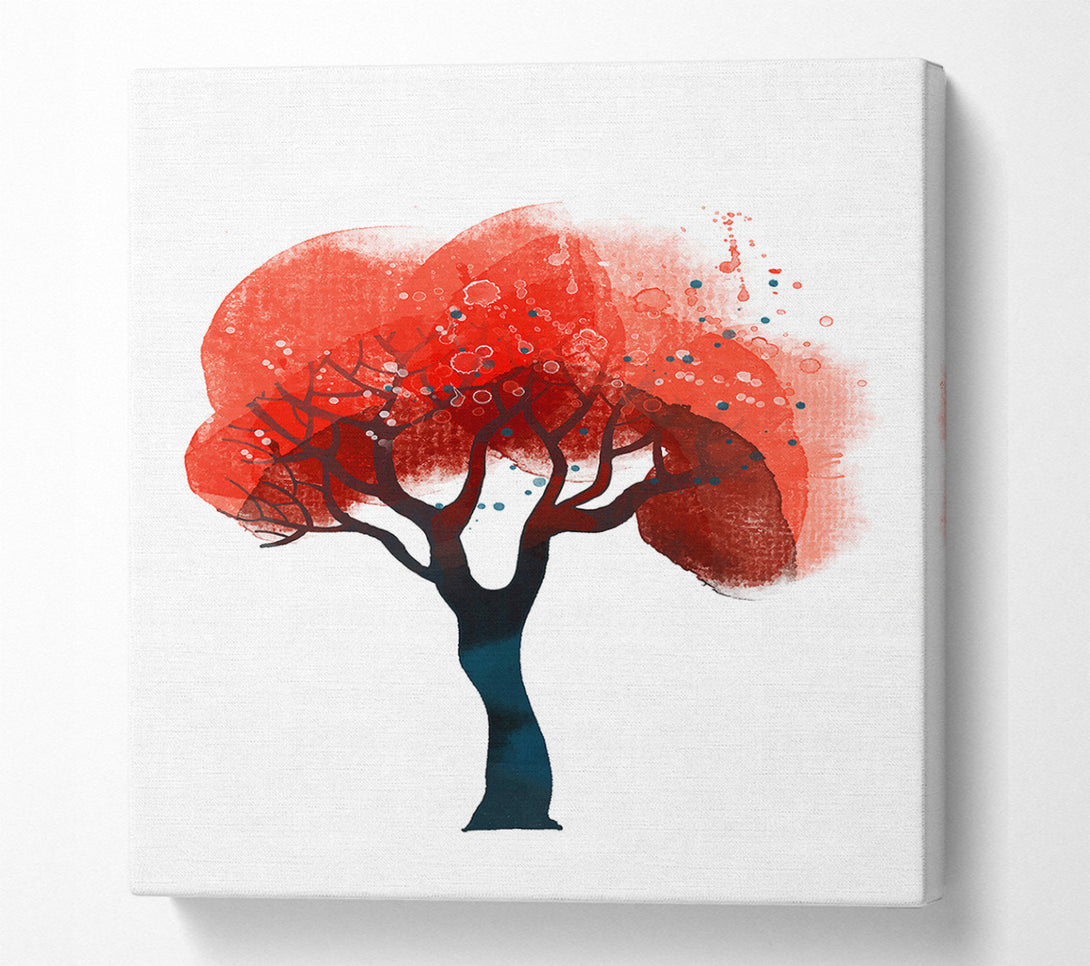  A Canvas Print of Red Tree Top Canvas Print