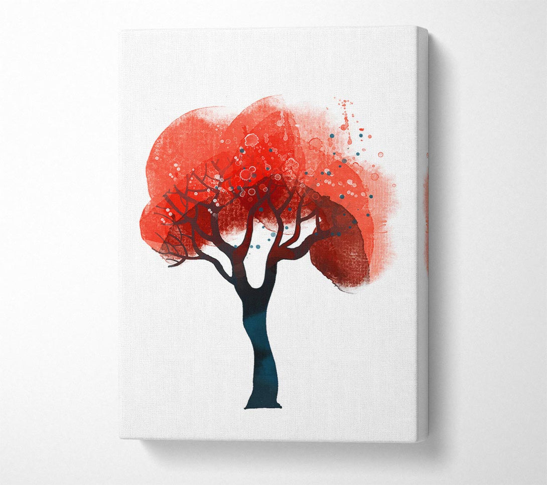  A Canvas Print of Red Tree Top Canvas Print