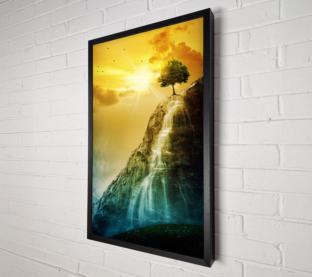  A Canvas Print of Waterfall Tree Canvas Wall Art