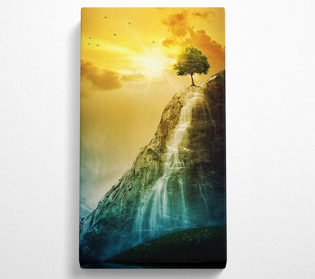  A Canvas Print of Waterfall Tree Canvas Wall Art