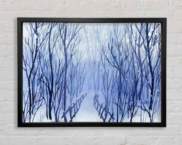 Winter Walk Sparkle Framed Print