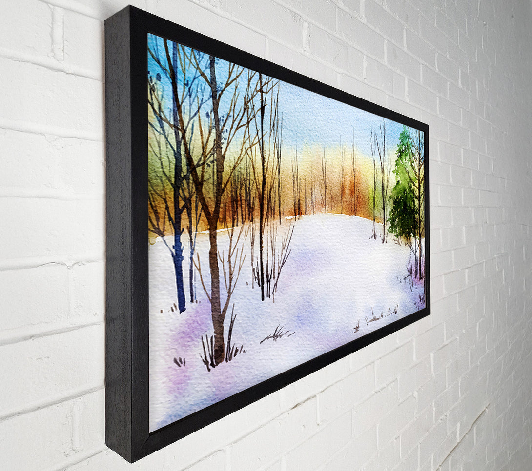  A Canvas Print of Trees In Winter Canvas Wall Art