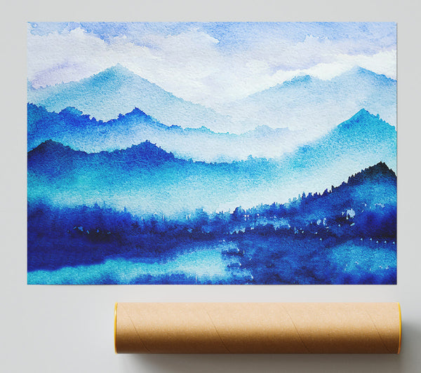 Ice Blue Winter Giclee Print