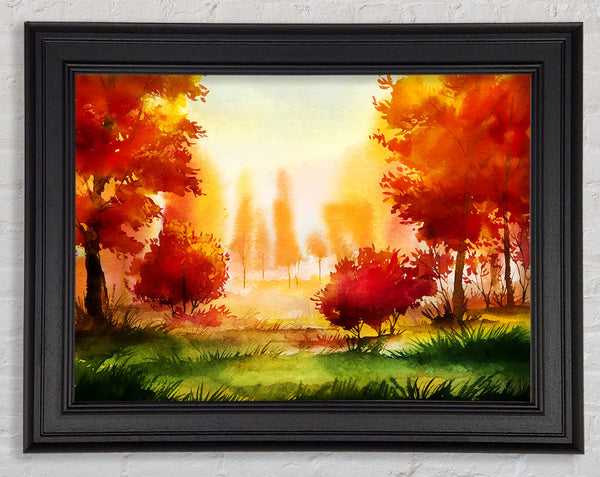 Autumn Abstract Framed Print