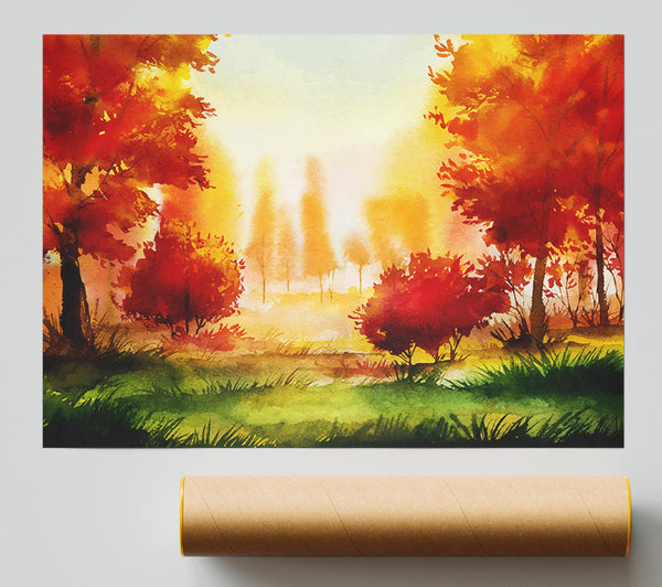 Autumn Abstract Print