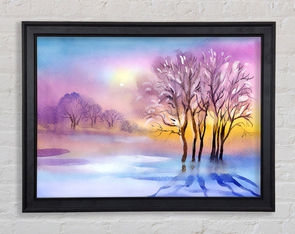 Ice Cold Winter Framed Print
