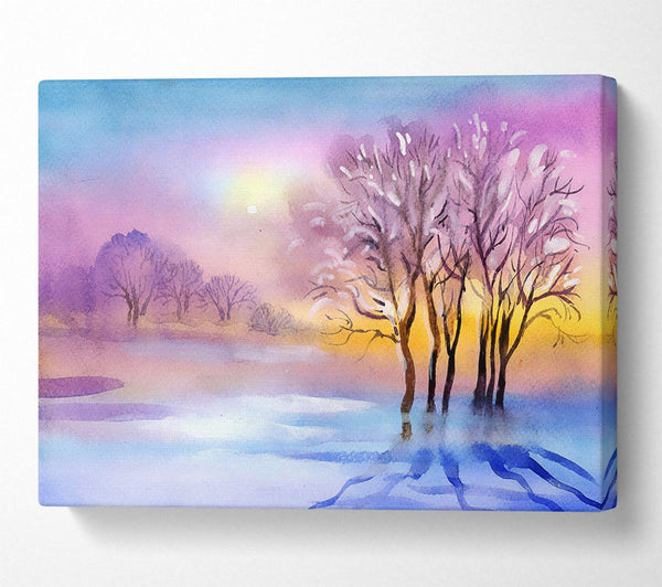  A Canvas Print of Ice Cold Winter Canvas Print