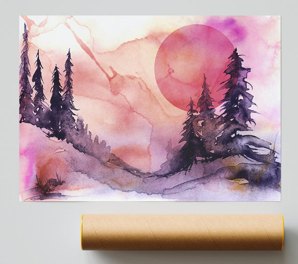 Pink Winter Sun Print
