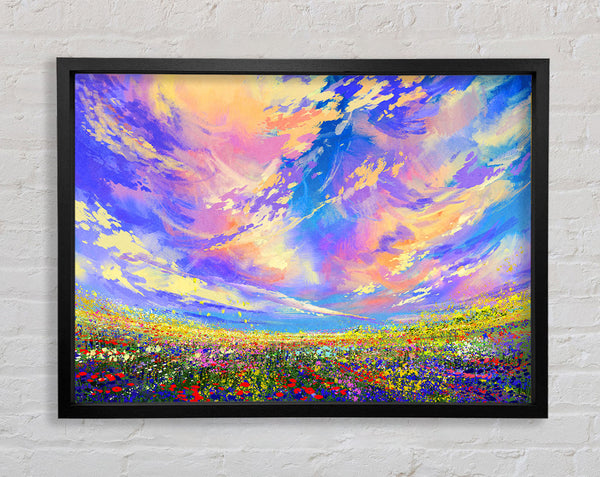Rainbow Fields Framed Print