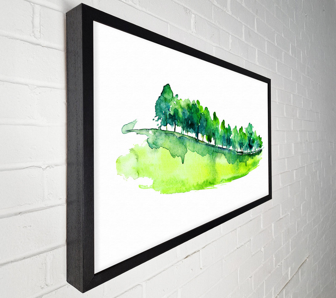  A Canvas Print of Field Of Green Trees Canvas Print