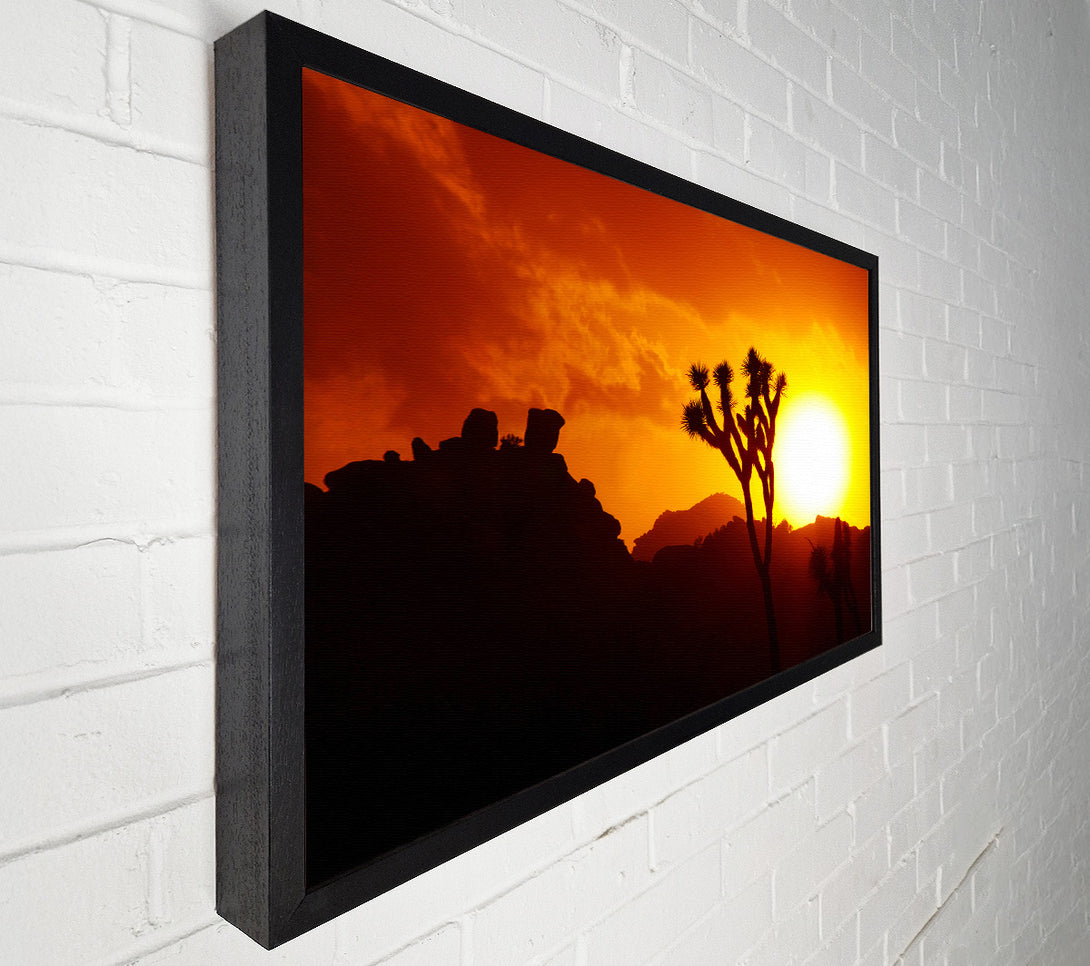  A Canvas Print of Sunset Desert Canvas Wall Art