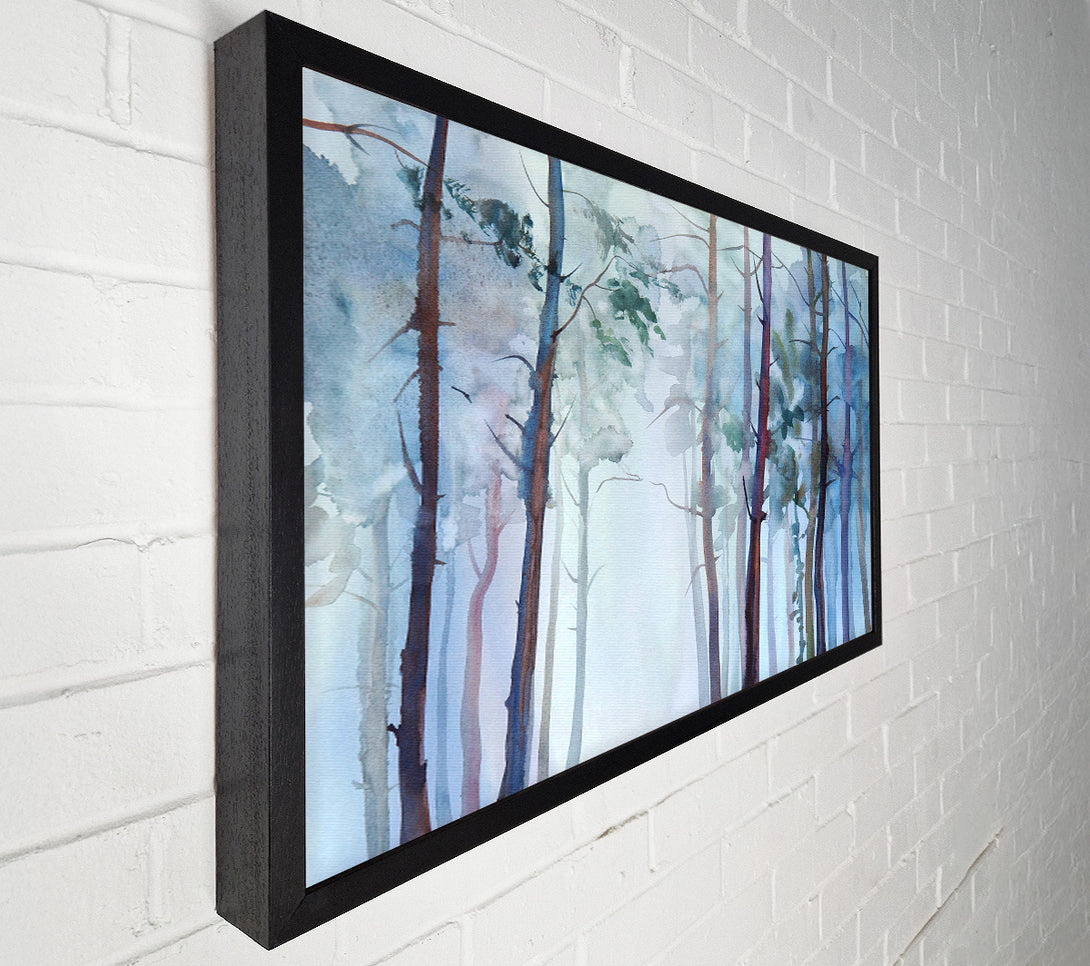  A Canvas Print of Mist Through The Forest Canvas Wall Art