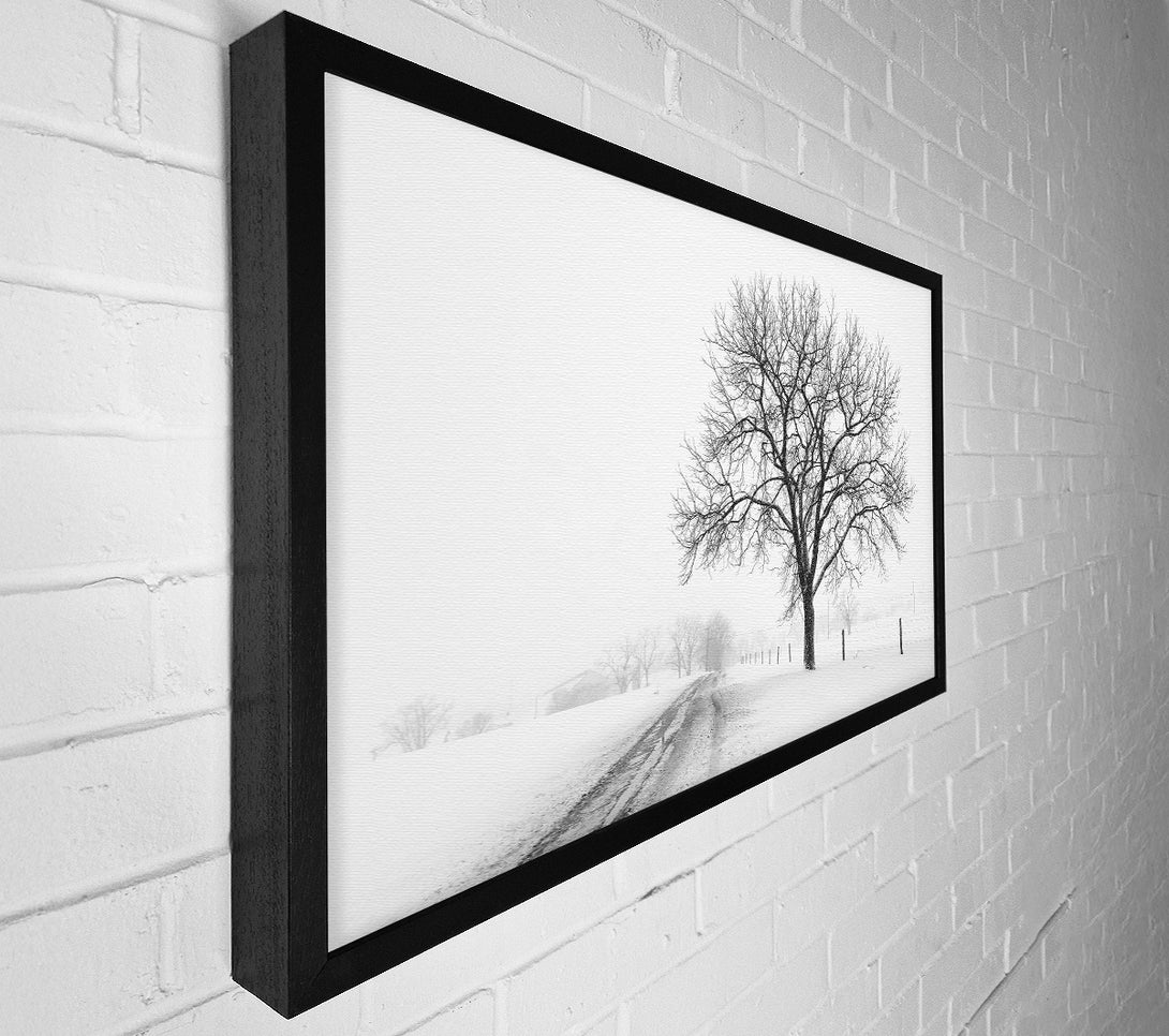  A Canvas Print of Snow Path Canvas Art