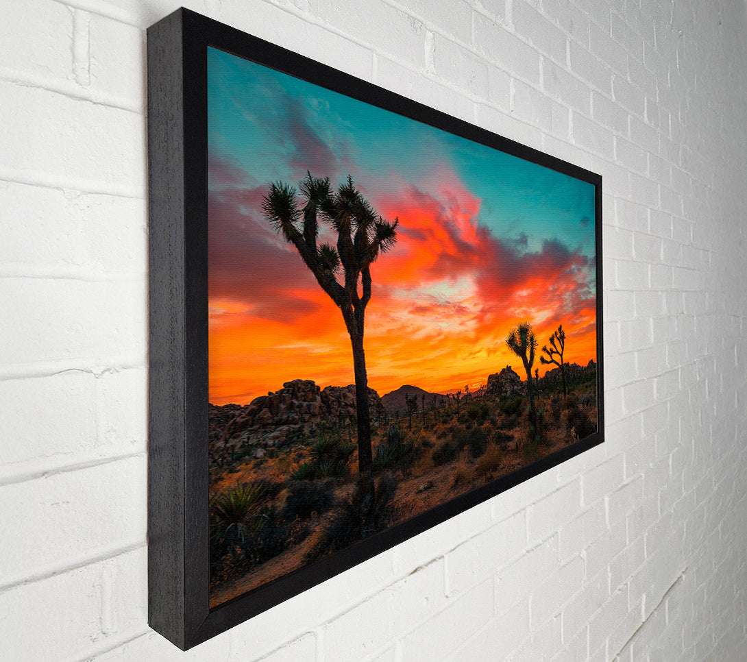  A Canvas Print of Sunset Desert Skies Canvas Wall Art