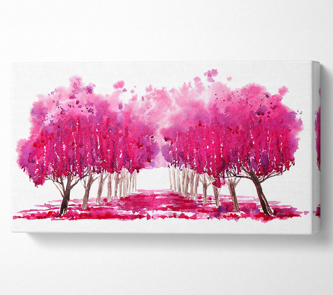  A Canvas Print of Pink Tree Walk Canvas Art
