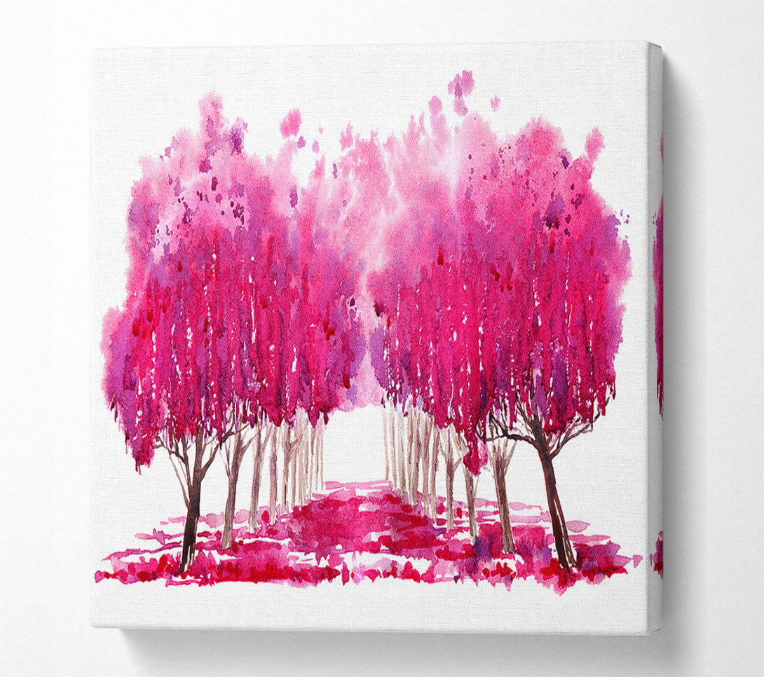  A Canvas Print of Pink Tree Walk Canvas Art