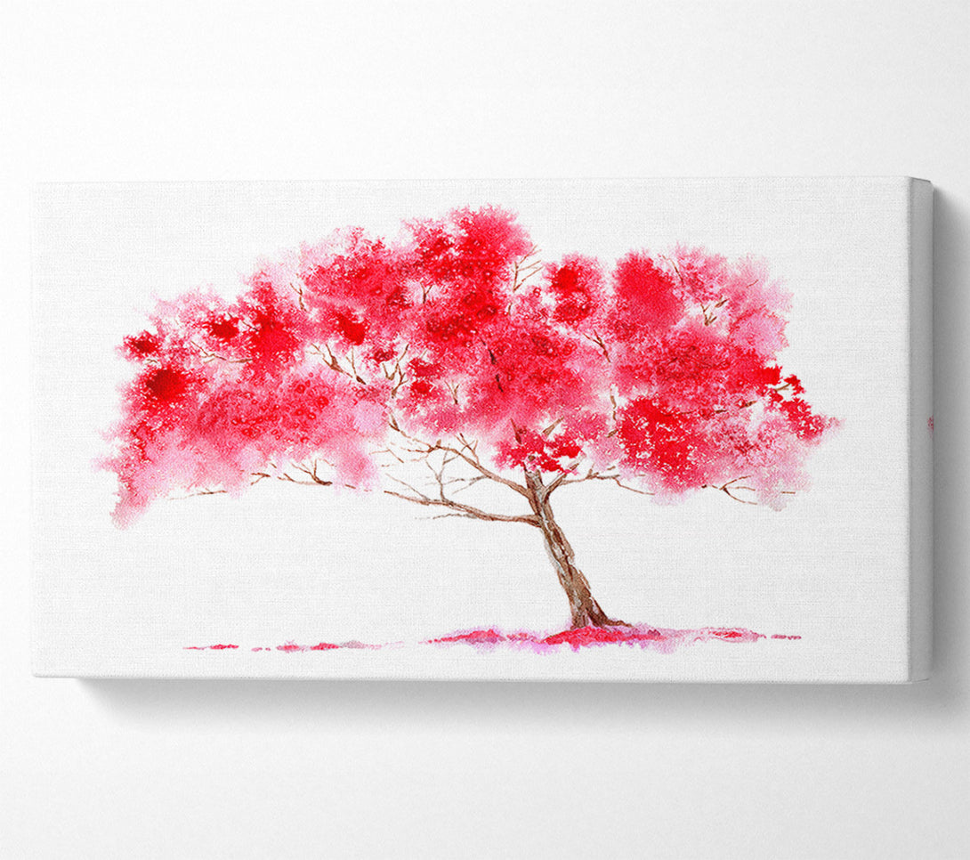  A Canvas Print of Pink Abstract Tree Canvas Art