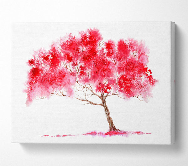  A Canvas Print of Pink Abstract Tree Canvas Art