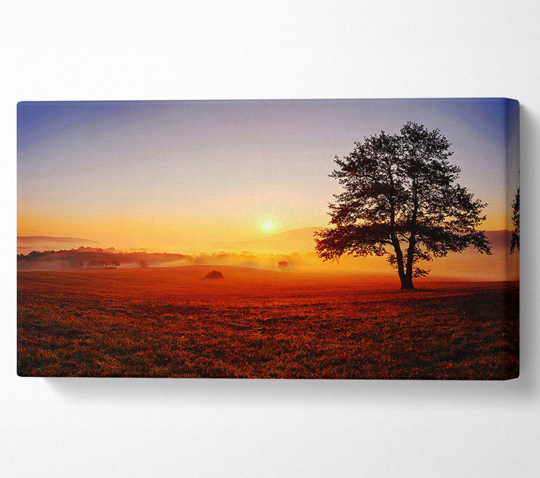 A Canvas Print of Autumn Fields Of Gold Canvas Print