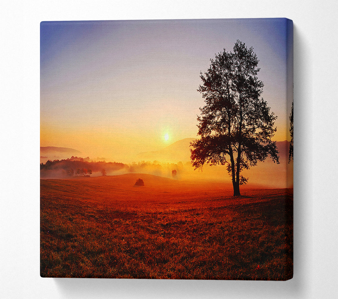  A Canvas Print of Autumn Fields Of Gold Canvas Print