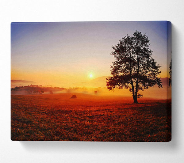  A Canvas Print of Autumn Fields Of Gold Canvas Print